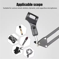 Roreta Professional Flexible Scissor Arm Microphone Stand – Adjustable Desktop Boom Holder for Podcast/Streaming/Youtube