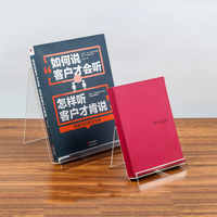 1pcs Acrylic Book Stand Book Holder For Display Clear Easel Stand For Display Display Holder For Postcard Sticker