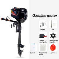 Two-Stroke 3.6 HP Petrol Water-Cooled Inflatable Fishing Kayak Boats Outboard Motor Assault Boat Canoeing Engine Motors