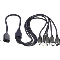Multi 5 in 1 Type C Female Charging Cable For Nintendo New 3DS Xl Nds Lite Ndsi Ll Wii U For nintendo Gba For Sony Psp 1000/2000