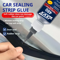 480 Black Automotive Sealing strip Repair Super Strong Glue Instant Quick-drying Black Cyanoacrylate Thick Adhesive Specially Formulated for Rubber, Leather, Tires, and Plastics Strong Bond Liquid