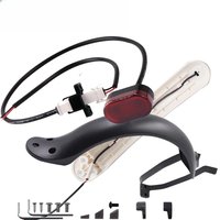 For Xiaomi Mijia M365/Pro Electric Scooter Fender Mudguard with Rear Taillight Back Guard Wing Bracket and Cable Parts