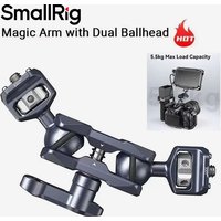 SmallRig Magic Arm Flexible Articulating Arm with 1/4”Screws, Field Monitor Mount with Dual Ballhead, Adjustable Magic Arm 3873