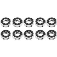 10pcs 6000-2RS Rubber Sealed Deep groove Ball Bearings 10mm*26mm*8mm
