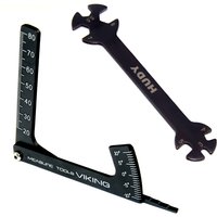 6 in 1 Wrench Tool 3/4/5/5.5/7/8mm Camber Gauge Adjustable Ruler For Turnbuckles with Nuts Multifunctional Rc Car Toys Parts