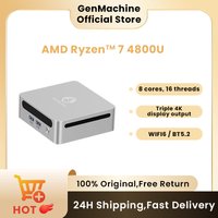 Beast Power, Radeon GPU, 4K Output, WiFi6, Portable Gaming Pc Genmachine Cheap Mini PC with AMD Ryzen 4800U 4900H 5300U 5400U
