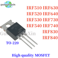 10PCS IRF840 IRF840PBF IRF510N IRF520N IRF530N IRF540N IRF630N IRF640N IRF730 IRF740 IRF830 IRF840 MOS TO220 High qualityMOSFET
