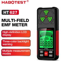 3 in 1 Electromagnetic Radiation Tester Portable Handheld Portable Radio Frequency Field Tester Portable Digital EMF Meter HT627