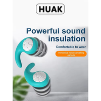 HUAK 1Pair Sleeping Ear Plugs Noise Reduction Tapones Oido Ruido Soft Oordopjes Earplug Waterproof Tapones Para Dormir Earplugs