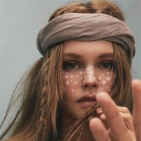 1 Sheet Face White Daisy Tattoo Sticker Waterproof Lasting Temporary Tattoo