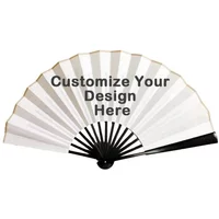 Custom Folding Fan Personalized Handheld Folding Fans with Bamboo Frames Vintage Style for Dancing Cosplay Wedding Party Props
