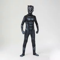 Anime Superhero Black Kids Panther Men Boys Adult Jumpsuits Children Panther Cosplay Halloween Costume Bodysuits Dress Up New