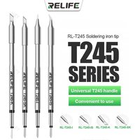 RELIFE RL-T245 Tips Universal C245 Soldering Iron Tip Compatible For Xsoldering Sugon Soldering Station GVM Aixun Handle