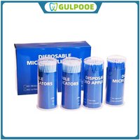 GULPOOE 100Pcs Dental Micro Brush Bottle Dental Disposable Micro Brushes Applicators Brush Teeth Oral Teeth Whitening Tools