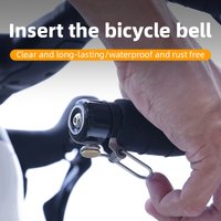 ESLNF Bicycle Bell Retro Classical Mini Bicycle Curved Handlebar Plug Bell Loud Sound Safety Alarm Horn Road Bicycle Accessories