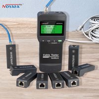 NOYAFA NF-8108M Cyfrowy tester kabli LAN RJ45, miernik sieciowy 5E 6E, narzędzie do śledzenia kabli koncentrycznych do pomiaru długości kabli sieciowych