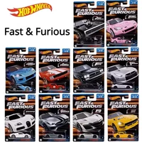 Original 986C Hot Wheels Fast and Furious Mini Cars Hotwheels 1/64 Bugatti Datsun Nissan GT-R Car Model HNR88 Christmas Gift Toy