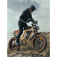 AliExpress JANSNO Jansno ebike X70 Adult Electric Bicycle 750W Motor Men's E-Mountain ebike 48V34Ah Battery 20'' Fat Tire Off-Road Electric Bike