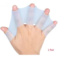 1Pair Unisex Frog Type Silicone Girdles Swimming Hand Fins Finger Webbed Gloves Paddle Water Sports frog claw Swimming Equipment