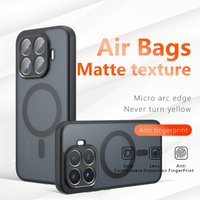 Luxuly For Xiaomi 17T Pro 17T Case For MagSafe Magnetic Shockproof Matte PC+TPU Anti-fingerprint Phone Cover