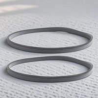 2Pcs Bar Stool Base Protector Rubber Ring Anti Slip Floor Protector Foot Ring Chair Leg Floor Protectors for Bar Chair Base