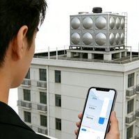 Tuya WiFi Ultrasonic Level Sensor with 6000mAh Battery IP67 Waterproof Tank Fuel Oil Water Level Detector APP Monitor