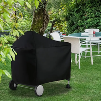 1pc Waterproof BBQ Grill Cover for Weber 22 inch Performer Deluxe Charcoal Grills, Fits Weber 7152