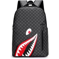 Men's Backpack Plaid High School College Bag 15-inch Laptop Rucksack