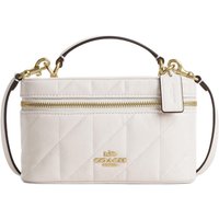 COACH Cow Leather Shoulder Bag, Crossbody Bag, Handbag Small Women's Chalk White