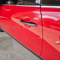 For Mini Cooper F65 F66 F67 2025 ABS Carbon Fiber Car Door Handle Protective Protective And Door Handle Outer Bowl Trim Cover