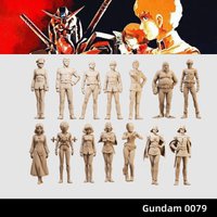 0079 Amuro Selina Duck Sister Sylar 164 Model Miniature White Model Collectible Anime Toy Figure Static Display Item