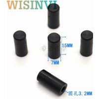 10PCS 7*15mm keycap light touch switch keycap plated silver black round hole 3.2mm plastic keycap