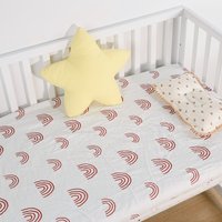 HappyFlute Boys & Unisex 100% Cotton Soft Muslin Crib Sheet for Standard Crib and Toddler Mattresses 52"L x 28"W