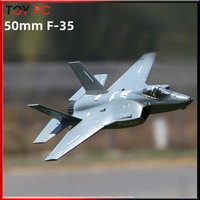 F35 V2 Ducted Fixed Wing Jet Model Assembly Remote-Controlled Fighter Six Channel RC Aircraft Model for Hobbyists