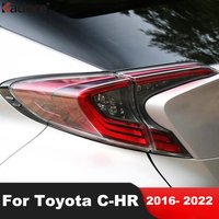 Rear Tail Light Lamp Cover Trim For Toyota C-HR CHR 2016-2019 2020 2021 2022 Carbon Fiber Car Taillights Frame Trims Accessories
