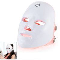 Wireless 7 Colors LED Face Beauty Machine Photon Facial Neck Skin Tighten Rejuvenation Facial Neck Mask image 4