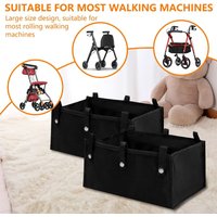 Portable Foldable Rollator Walker Basket Large Capacity Reusable Under Seat Pouch Wheelchair Storage Pouch Four Wheel Rollator