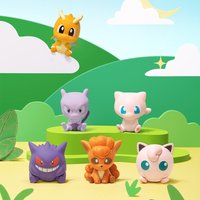 Original Pokemon Mini Action Figures Dragonite Gengar Vulpix Mewtwo Toys Mini Model Decorative Ornaments Cute Birthday Gift
