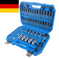 AP03 50-teiliges Werkzeugset zum Entfernen von Lenkungsmuttern und Federbeinmuttern, Durchgangssteckschlüssel-Set für Ford, VW, Seat, Fiat