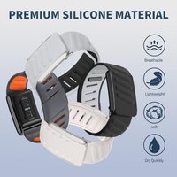 Rugged Comfort Silicone Wristband Suitable for WHOOP 5.0 Band Durable Soft Sports Loop Replacement Nylon Bands for Whoop MG