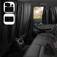 3Pcs Car Privacy Curtains Set Universal Taxi Car Divider Curtain Blackout Curtains for Kids Baby Travel Camping Sleeping
