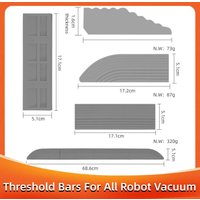 Threshold Door Step Ramp Lightweight TPE Ramp for Wheelchairs Anti-Slip Kit for All Robot Vacuum Cleaner