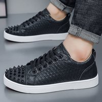 2026 New Fashion Rivet Men's Board Shoes Spirit of Youth Casual Single Shoes Trendy male Sports Shoes
