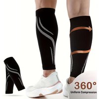1Pair Calf Compression Sleeves for Women & Men | Breathable Shin Sleeve Brace,Footless Compression Socks Support for Running