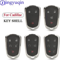Jingyuqin 3/4/5/6 Buttons Smart Remote Control Car Key Shell Case For Cadillac SRX CTS ATS XTS Escalade ESV