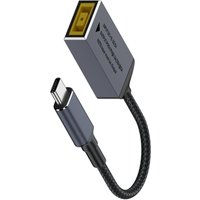 DC Slim Tip Female Input to USB C PD Male Power Charging Cable,for Lenovo Thinkpad Rectangle Mouth Power Adaptor to USB Type-C