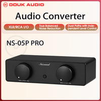 Nobsound NS-05 PRO HiFi XLR symmetrischer/RCA-Audiokonverter, bidirektionaler Adapter-Vorverstärker mit Lautstärke