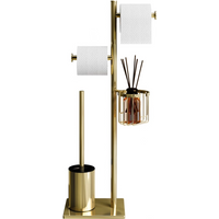 Toilet brush Floor paper towel holder Household bathroom waterproof toilet paper roll paper vertical integrated storage rack