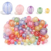 8/10/12/16/20mm Pumpkin Acrylic Beads Loose Spacer Beads For DIY Handmade Charm Bracelets Earrings Jewelry Making Accessories