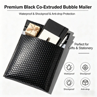 50Pcs Waterproof Black Bubble Express Packaging Bag Stationery Food Packaging Bag Thickened Packaging Bag